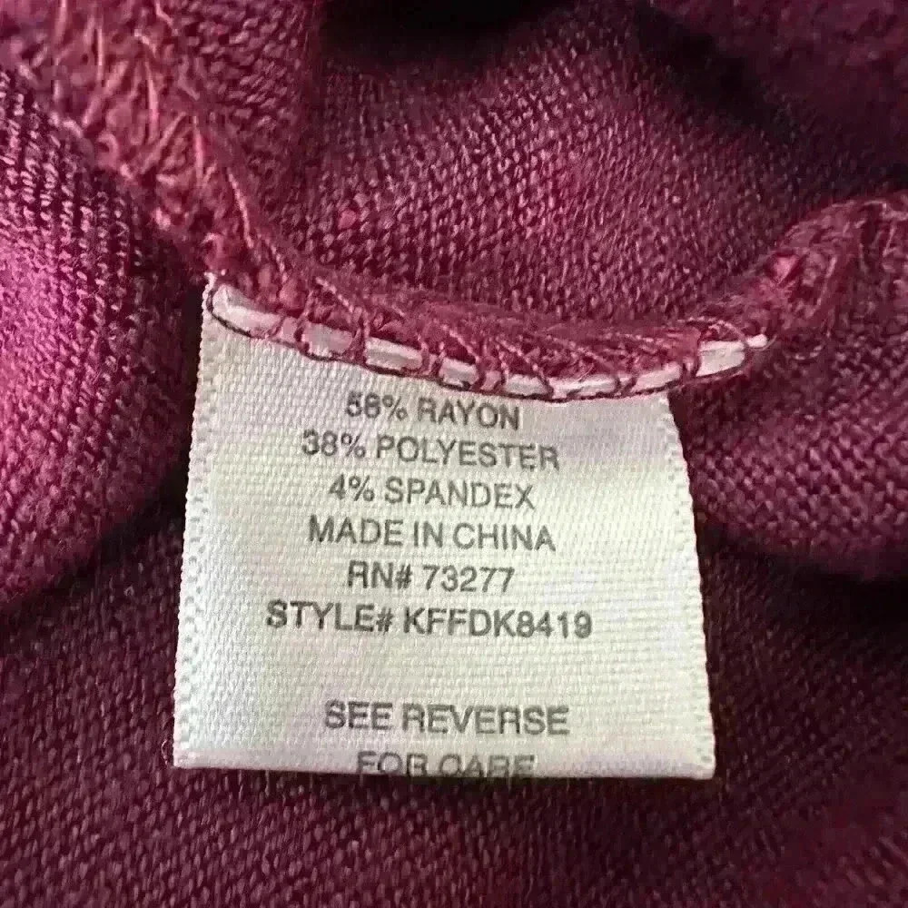 🔥Love Fire Women's Long Sleeve Dress Size XL Purple Potion NEW.  DC1 - Picture 7 of 8